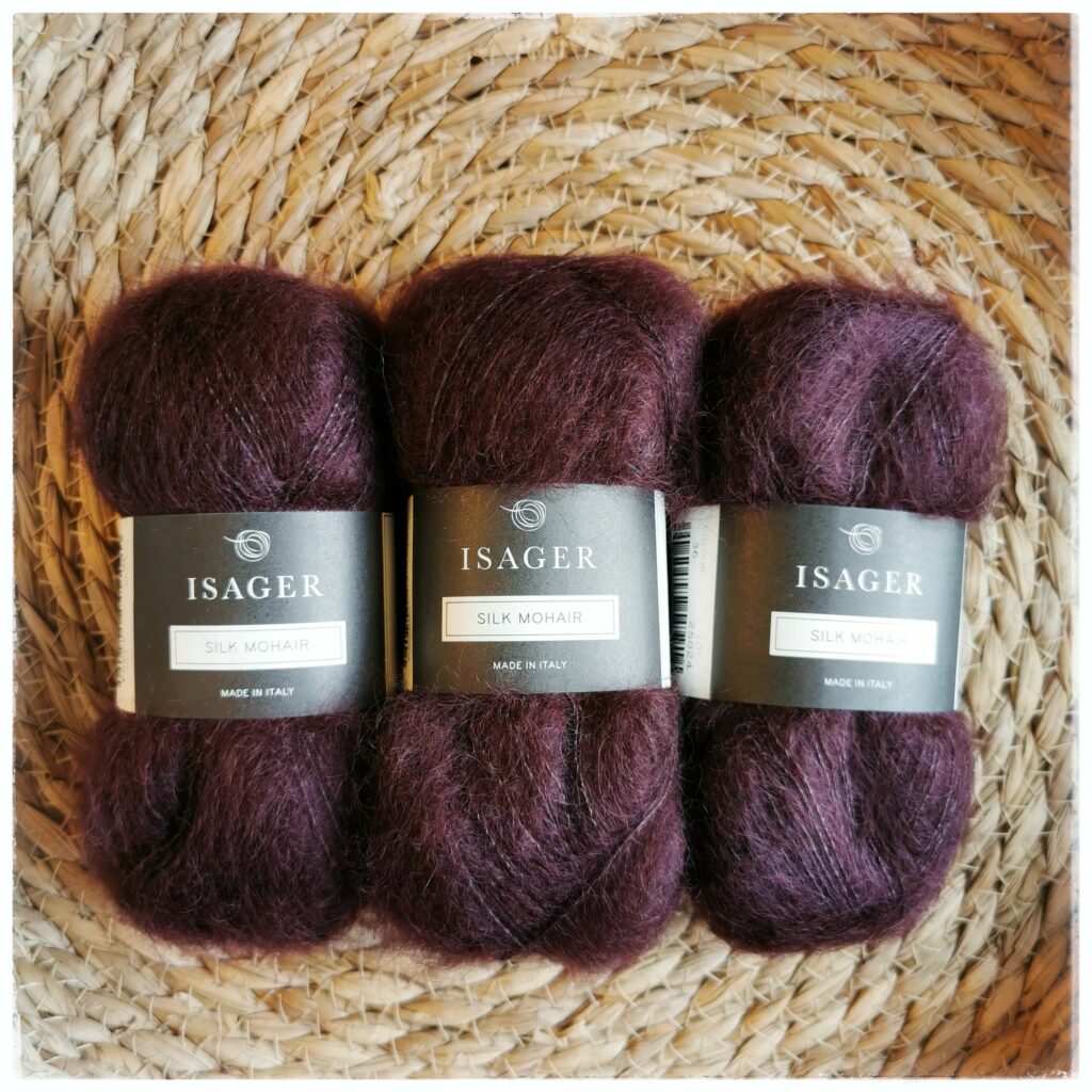 Silk Mohair, 36 viininpunainen