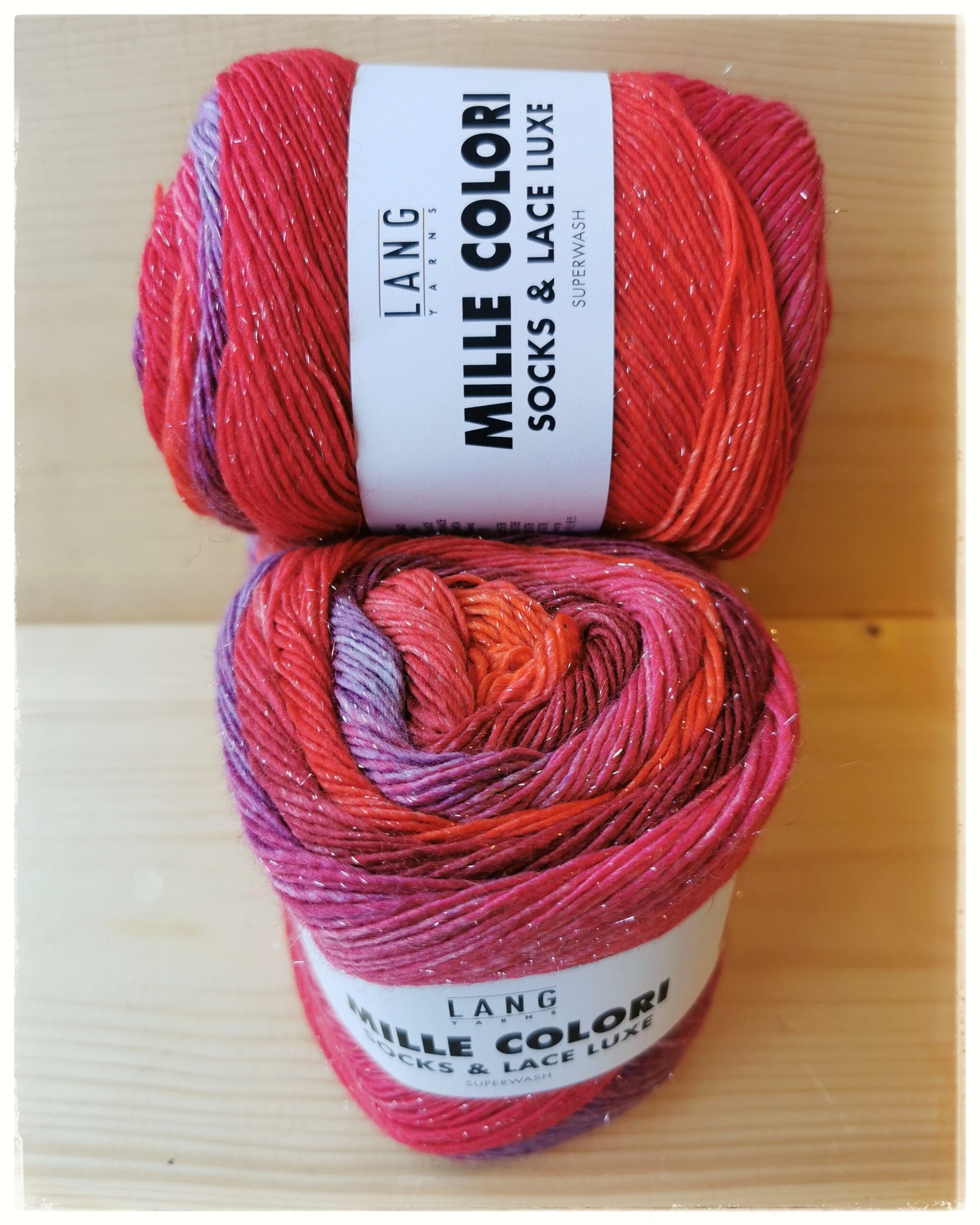 Mille Colori Socks & Lace Luxe 0217 punavioletti
