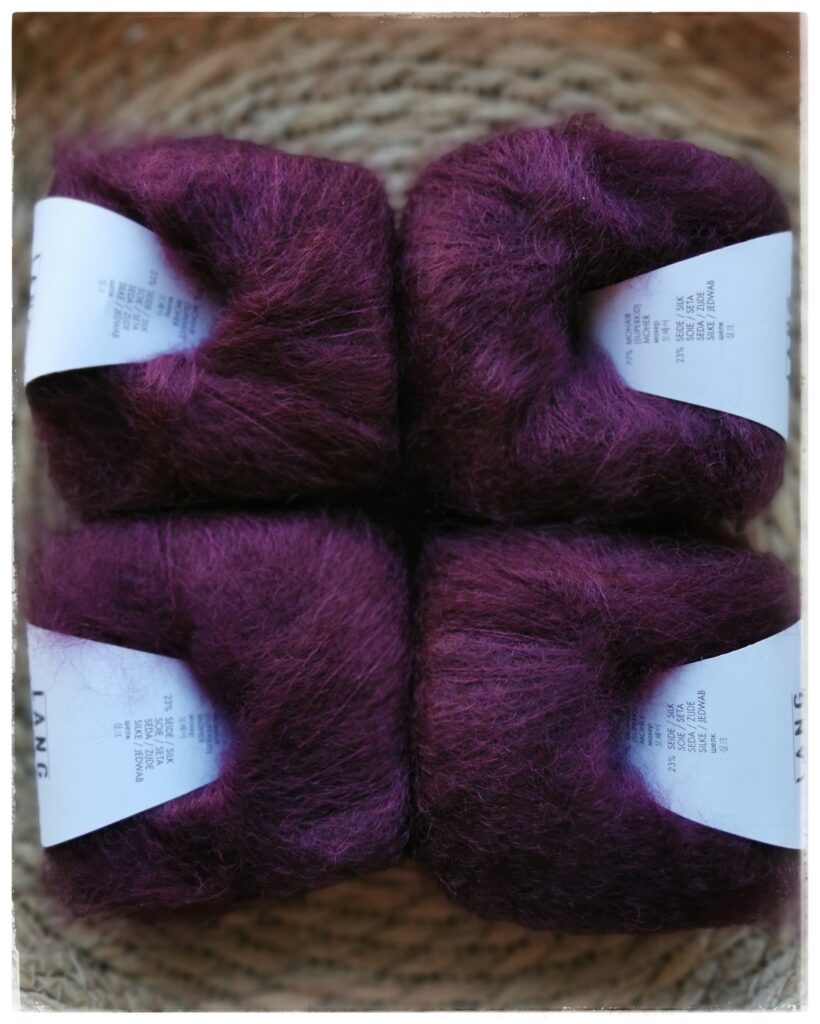 Mohair Luxe, <br>0180 tumma viininpunainen