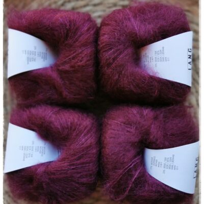 Mohair Luxe, <br>0164 viininpunainen