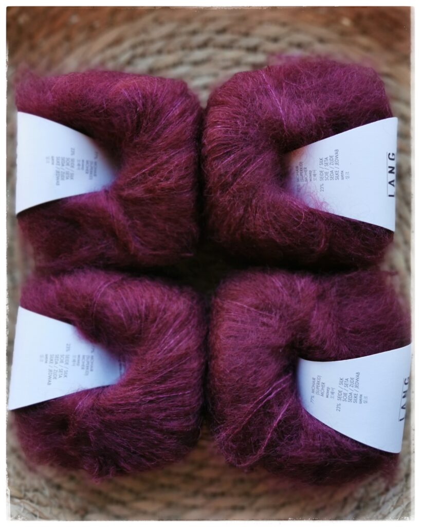 Mohair Luxe, <br>0164 viininpunainen
