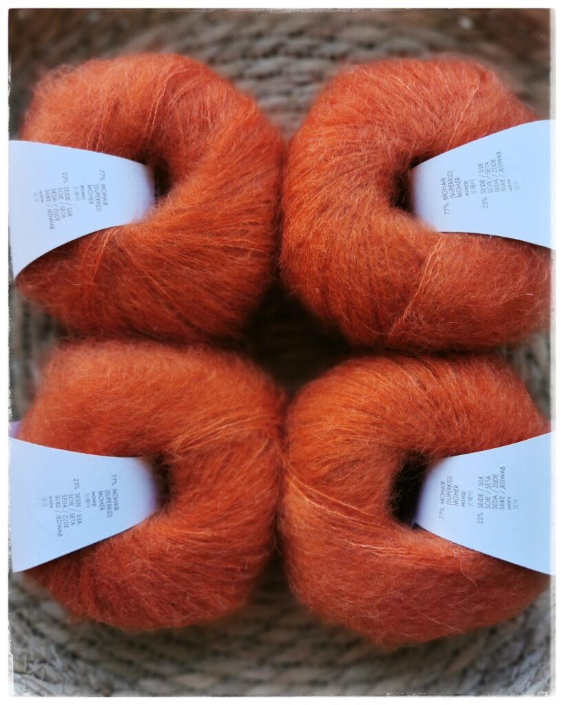 Mohair Luxe, <br>0075 poltettu oranssi