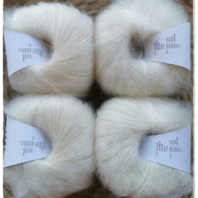 Mohair Luxe, <br>0094 luonnonvalkoinen