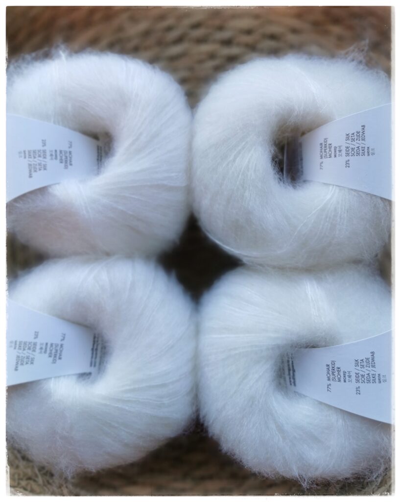 Mohair Luxe, <br>0001 kirkkaanvalkoinen