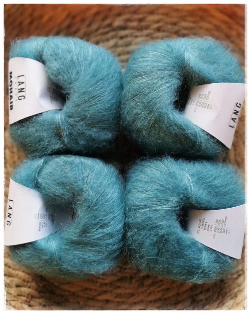 Mohair Luxe, <br>0174 vaalea petrooli