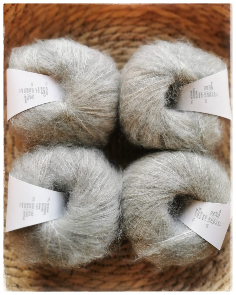 Mohair Luxe, <br>0003 meleerattu vaaleanharmaa
