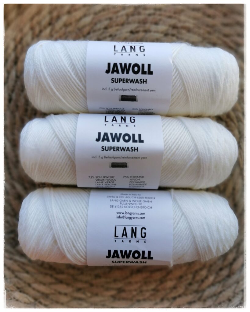 Jawoll-sukkalanka 0001 kirkkaanvalkoinen