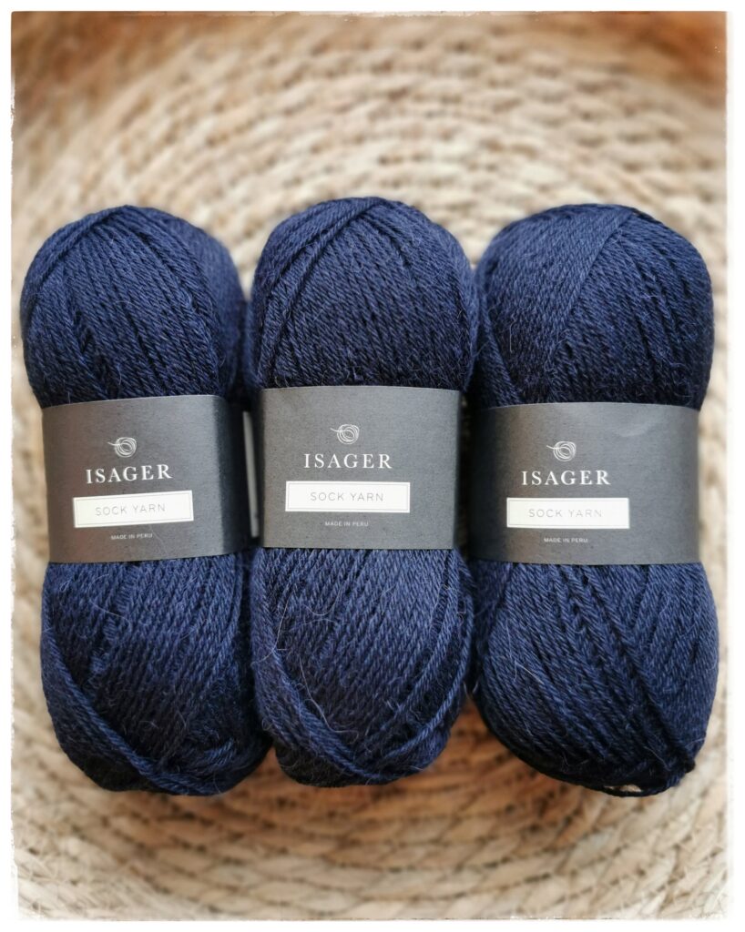 Isager Sock Yarn, <br>100 laivastonsininen