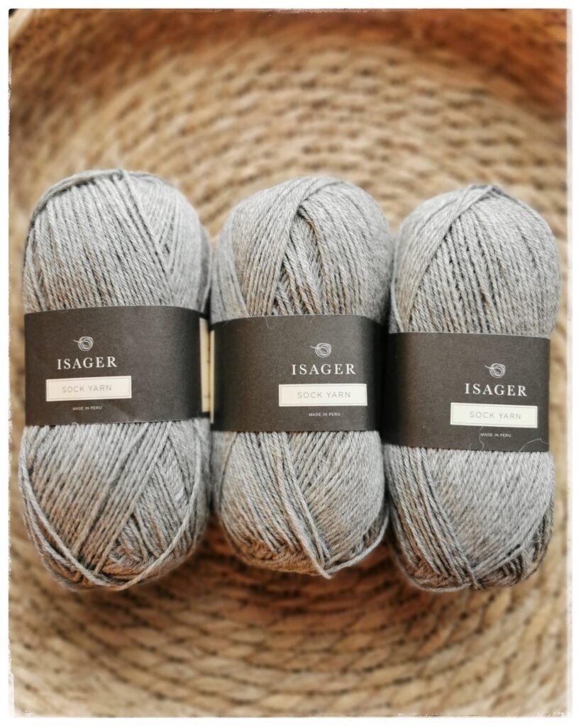 Isager Sock Yarn, <br>41 keskiharmaa
