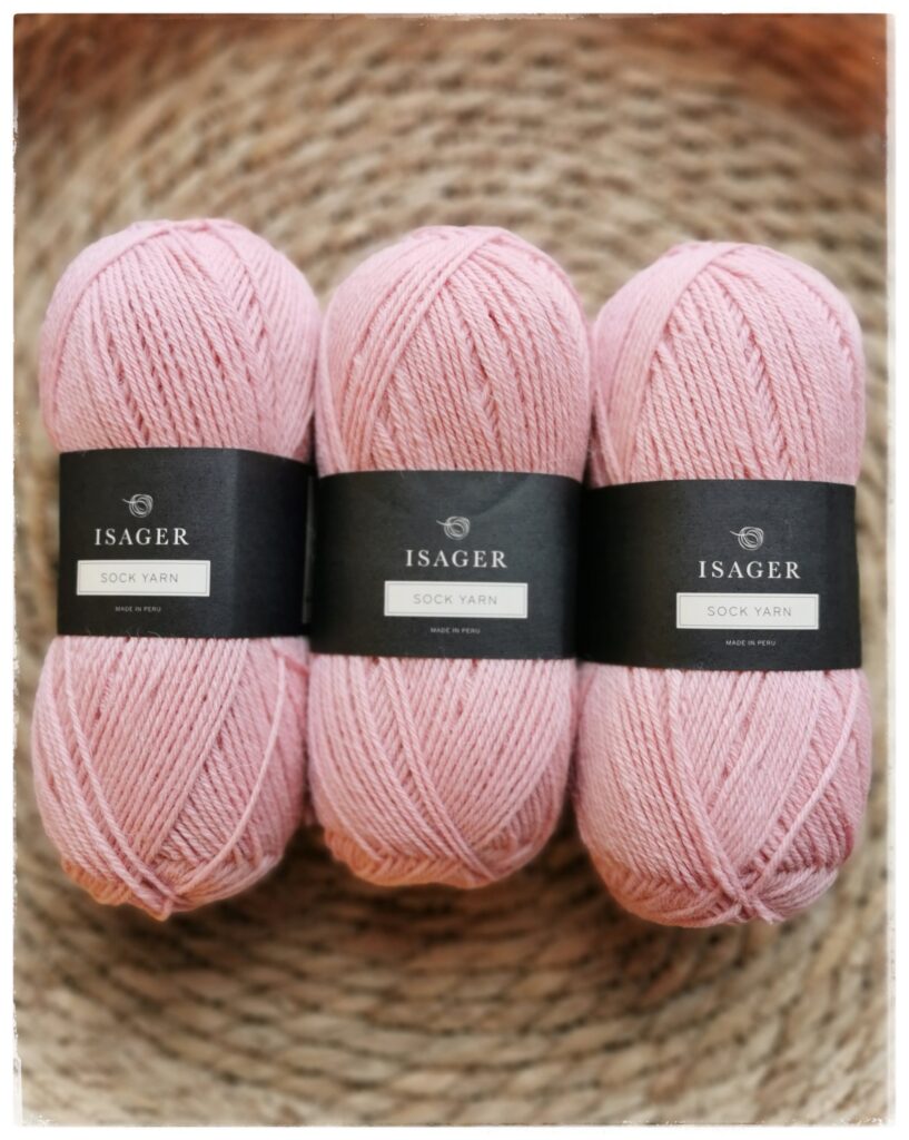 Isager Sock Yarn, <br>61 vaaleanpunainen