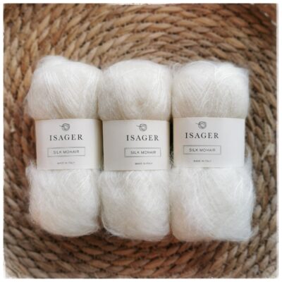 Silk Mohair, E0 luonnonvalkoinen