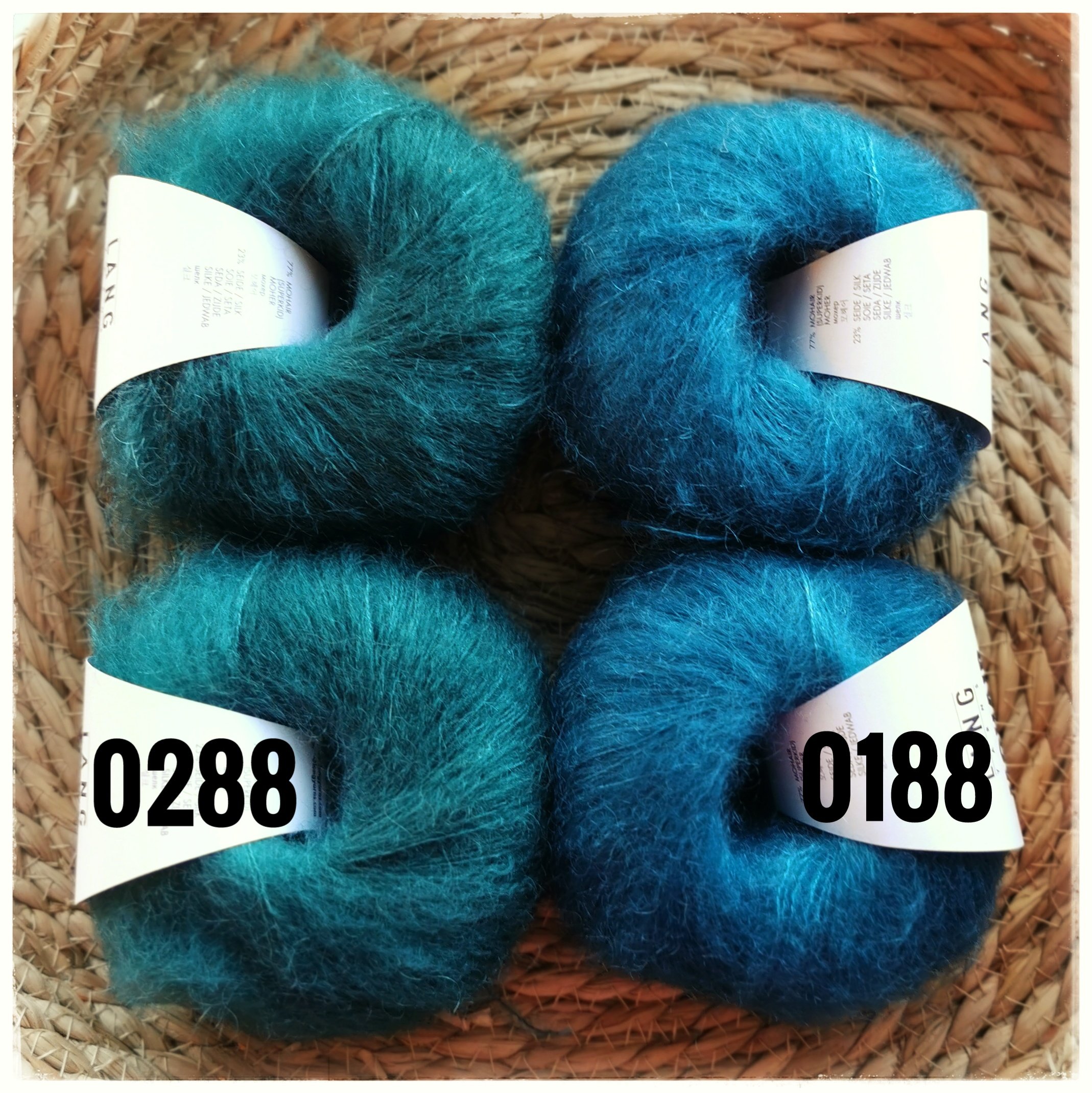Mohair Luxe, <br>0188 petroolinsininen - Image 2