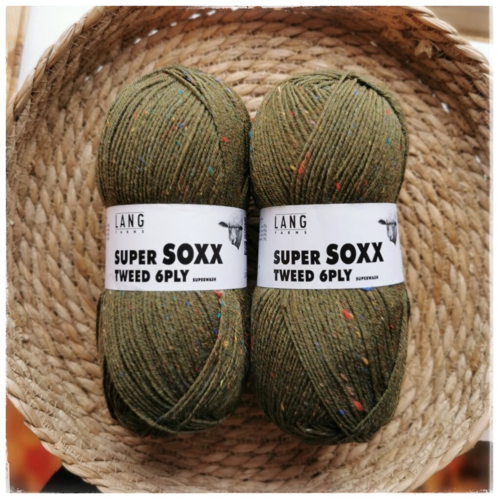 Super Soxx 6-ply Tweed, <br> 0099 maastonvihreä