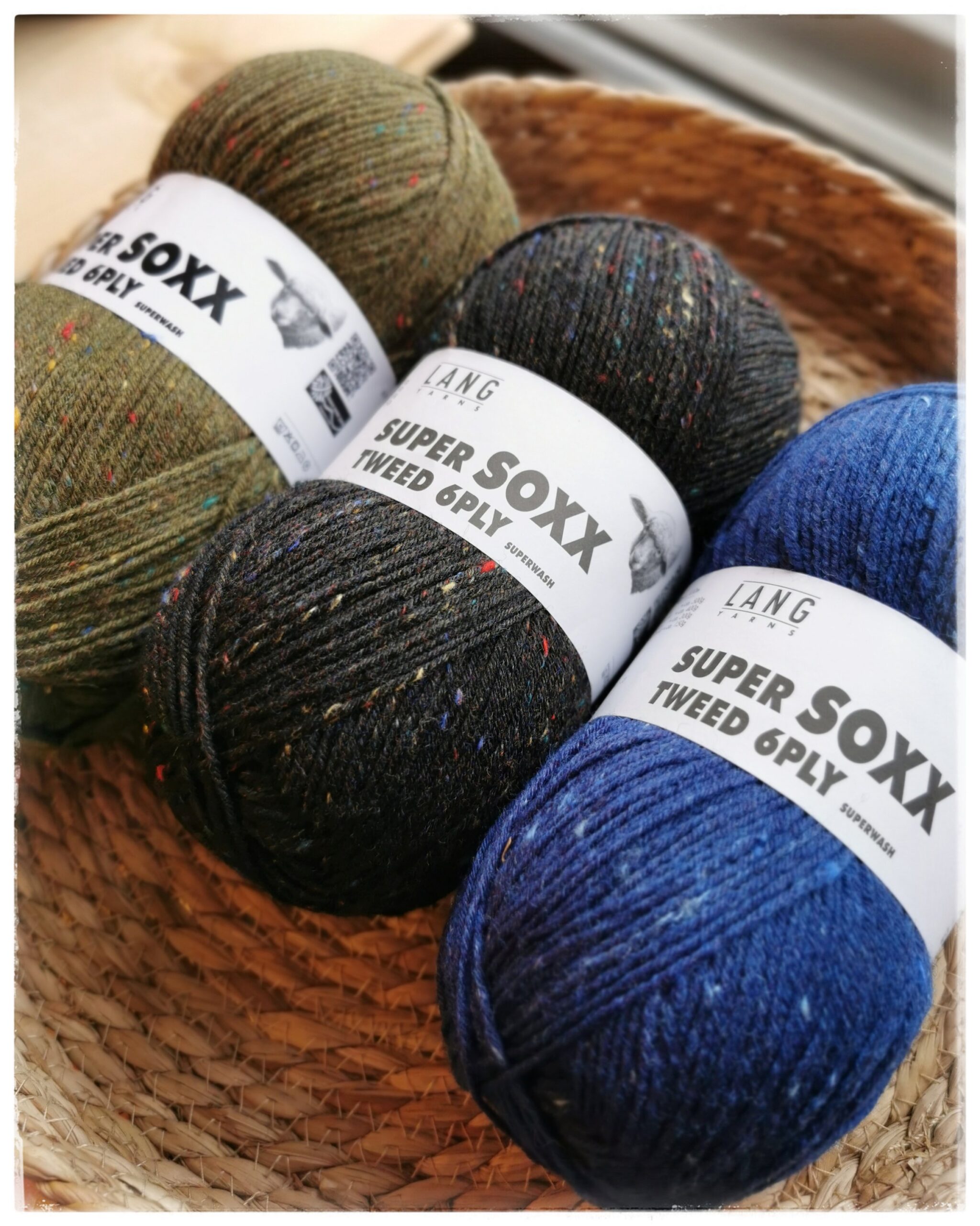 Super Soxx 6-ply Tweed, <br> 0004 musta - Image 2
