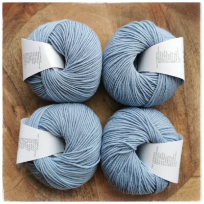 Merino120, <br>0123 vaalea harmaansininen