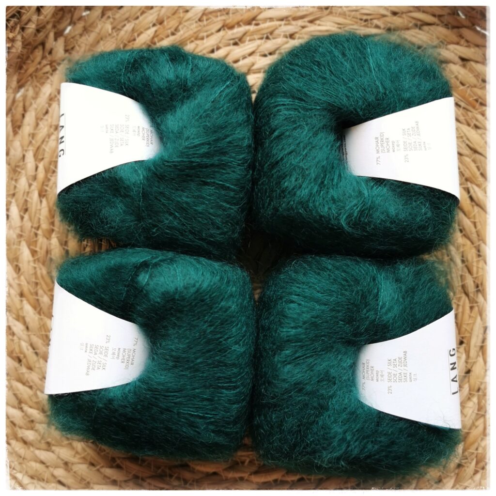 Mohair Luxe, <br>0218 kylmä tummanvihreä