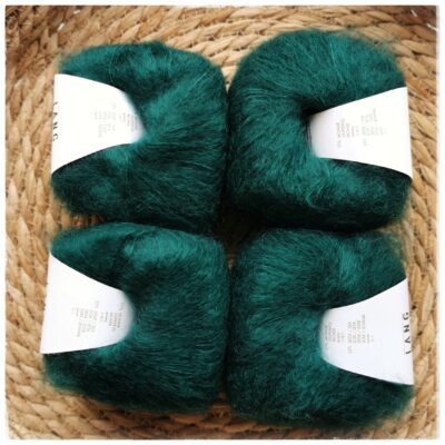 Mohair Luxe, <br>0218 kylmä tummanvihreä